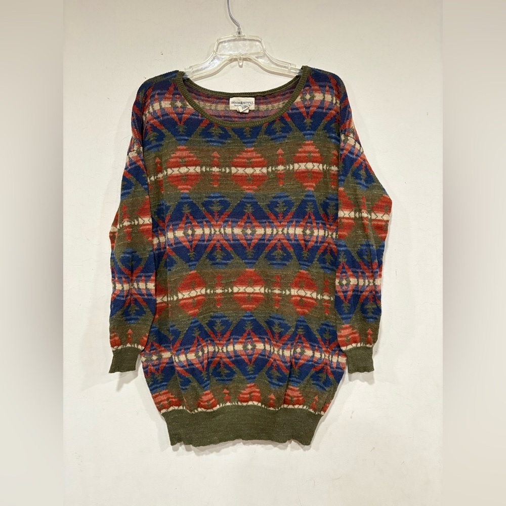 Denim & Supply Ralph Lauren Women’s Aztec Knit Long Sleeve Sweater large